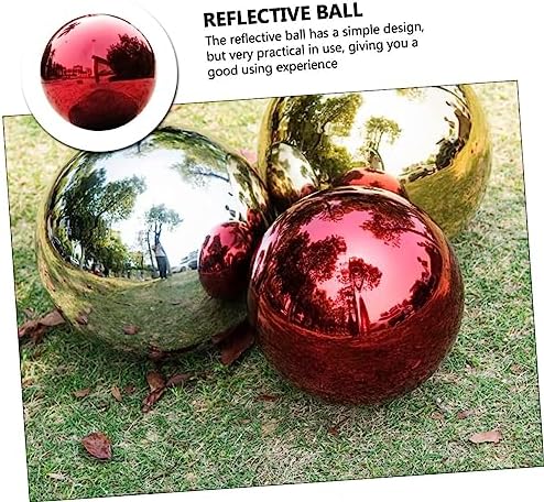 Colored Reflective Gazing Ball Polished Garden Decor Decorative Mirror Globe for Outdoor Spaces Vibrant Reflective Sphere for Lawn and Decoration - Image 6