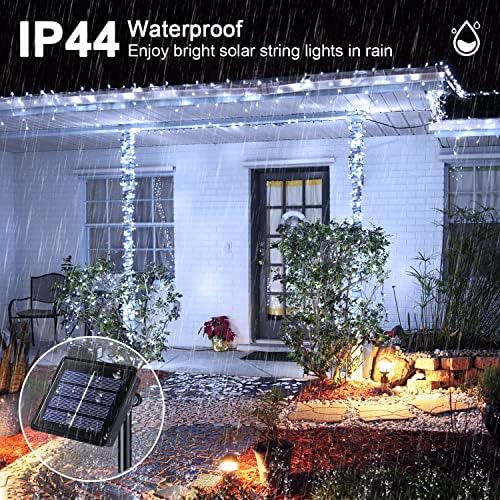 JMEXSUSS 2 Pack Solar String Lights Outdoor, Total 400 LED 151FT, White - Image 4
