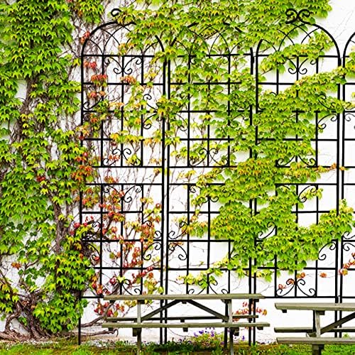 Garden Trellis for Climbing Plants Outdoor, 4-Pack 86" Metal Rustproof - Image 2