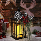 Christmas Decorations Christmas Lantern, Christmas Decor Candle Lanterns, 14 Inch Flameless Candle Lantern, Outdoor Patios Indoor Home Table Fireplace Farmhouse Decorations,Holiday Xmas Gifts - Image 5