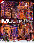 OZS 6 Pack 480 LED Solar String Lights Outdoor Waterproof, Multicolor - Image 6