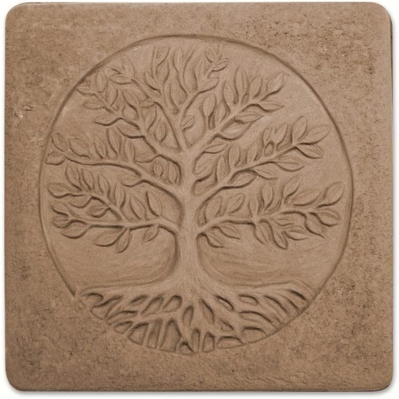 Tree of Life Stepping Stone Mold, Concrete Stepping Stone Mold, Garden Decor Mold, 16'' Square - Image 2