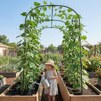 DoCred Tall Garden Arch Trellis for Climbing Plants, 83 Inch Tall Metal Plant Support Trellis Archway for Climbing Vine Vegetable/Fruit/Flower Outdoor Yard Lawn Garden Arch Tunnel Trellis - Image 7