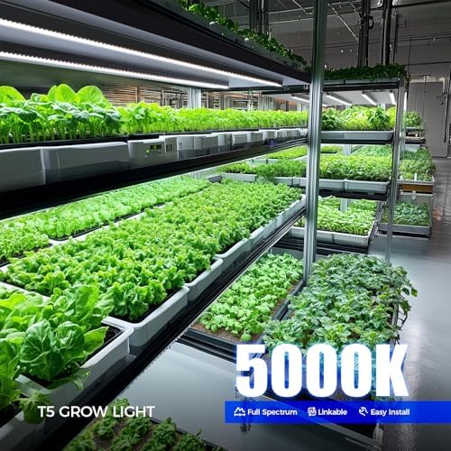Barrina T5 Plant Lights, 4FT 160W (8 X 20W), 5000K, 8 Packs, Black Cover - Image 3
