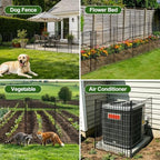 INJOPEXI Decorative Garden Fence 6 Panels 13ft (L)×42in (H) Animal Barrier Fences with 5 Panels + 1 Gate, No Dig Garden Fencing Rustproof Metal Wire Temporary Rabbit Dog Fence for Patio Outdoor Yard - Image 4