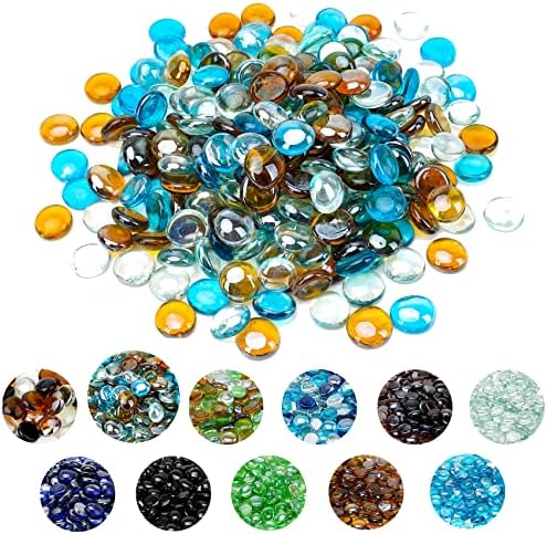 Skyflame 10-Pound Blended Fire Glass Beads for Fire Pit Fireplace by Skyflame