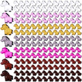 Shappy 80 Pcs Mini Horse Figures Resin Horse Foal Models, Bright Color by Shappy