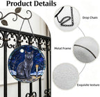 Stained Glass Window Hanging Russian Blue Suncatcher Gifts 9.8" - Image 3