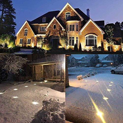 SUNRIVER Low Voltage Landscape Lights,1W Outdoor In-Ground Lights 12V-24V LED Landscape Lighting for Paver, Deck, Step, Garden, IP67 Waterproof (6 Pack Warm White) - Image 7