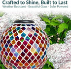 Sunnydaze 9” H Bronze Steel Gazing Ball Stand for 10” or 12” Garden Gazing Globes and Summer Trellis 10” Glass Solar Gazing Ball for Garden - Image 4