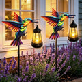 2 Pack Hummingbird Solar Garden lights Outdoor Waterproof, Gifts for Women Mom Grandma Daughter, Stake lights with Solar Lantern, Hanging Solar Lights, Solar Path Light Yard Outside Patio Garden Decor by YJFWAL