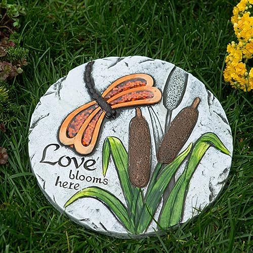 Accent Plus Summerfield Terrace 10018544 Love Blooms Here Stepping Stone, Multicolor - Image 2