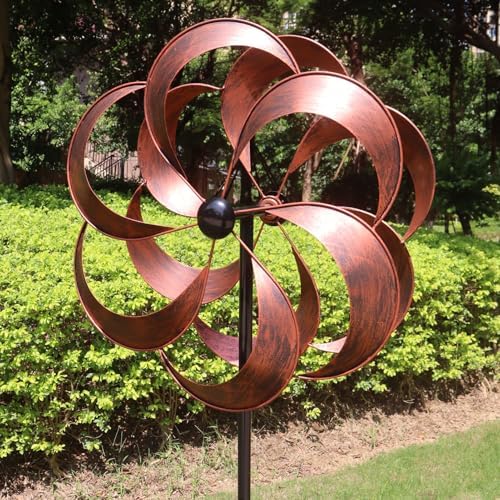 Large Metal Wind Spinner for Yard and Garden Decor 70x20 Inches - Image 4
