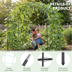 87in H Tall Garden Arch Trellis for Climbing Plants Outdoor - Image 3