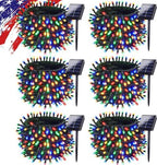KAQ 6pack 600LED Solar String Lights Outdoor Waterproof Multicolor by KAQ
