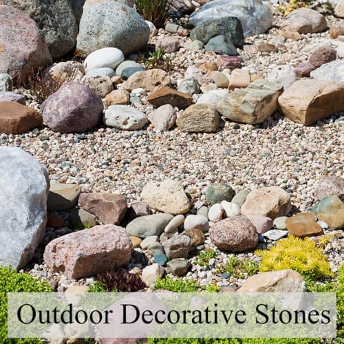 FANTIAN 10 lbs Pea Gravel for Landscaping, 2/5 Inch Size Mixed Color River Rocks for Aquarium, Succulent, Vase Fillers, Cactus Bonsai, Plant Soil Cover and Outdoor Garden Rocks. - Image 4