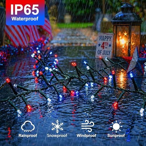 2 Pack Solar String Lights Outdoor Waterproof, 16FT 240LED Outdoor Lights - Image 6