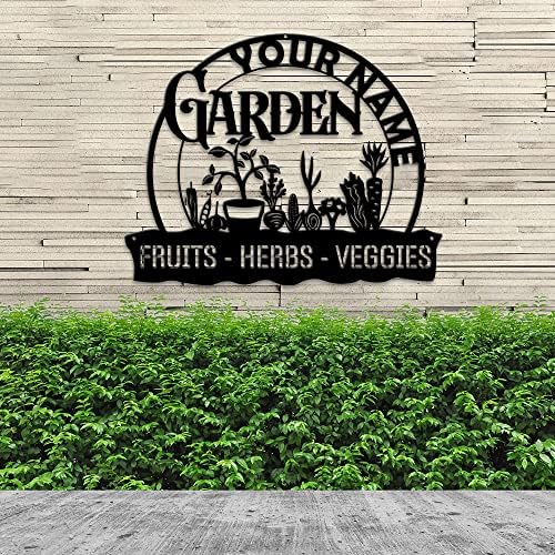 MeMate Personalized Metal Garden Signs Decorations, Custom Name Plaques for Men Women Mom Dad Potting Shed She Shed - Image 6