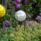 Achla Designs 10" Gazing Globe, Silver - Image 4