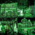 YIQU Solar Christmas Lights Outdoor 2 Pack 144FT 400 LED String Light Green - Image 2
