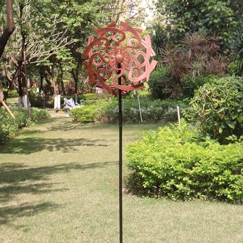 Garden Wind Spinner Outdoor Metal Yard Sculpture for Patio Lawn - Image 6