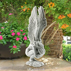 Design Toscano NG33765 Remembrance and Redemption Angel Religious Garden Statue, Medium 15 Inch, Ivory - Image 6