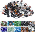 GasSaf 3/4 Inch Blended Fire Glass Beads for Outdoor Fire Pit, 20 Pound by GasSaf