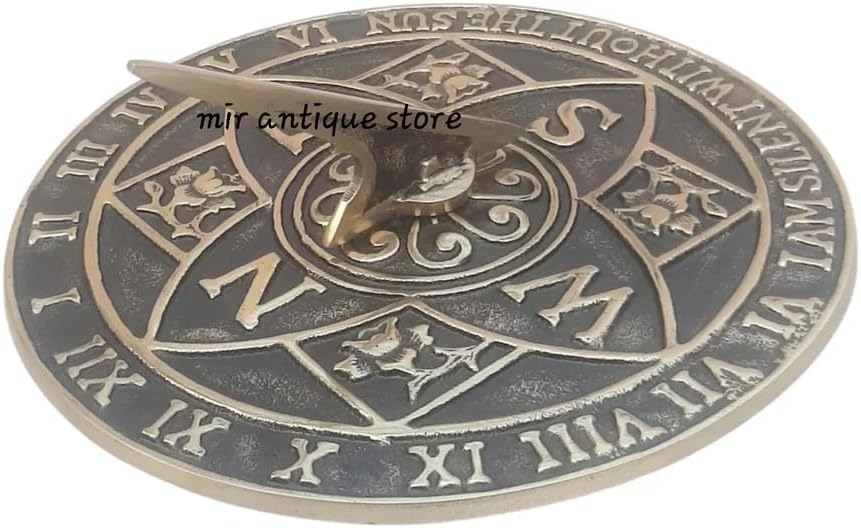 10'' Nautical Sundial – Timeless Outdoor Sundial Clock, Elegant Alumiunm Garden Decor, for Home Décor, Durable Weather-Resistant Yard Timepiece - Image 3