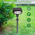 Nreonrick Solar Spot Lights 360 Adjustable IP65 Waterproof 2-in-1 Solar Powered Spotlights for Landscape Lighting Garden, Yard, Pathway Warm White 4 Pack - Image 4