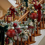 Civaner 1 Pcs 8 Inch Giant Metal Christmas Burgundy Jingle Bell - Image 6