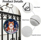 Stained Glass Window Hanging Exotic Cat Suncatcher Gifts for Sister 11.8" - Image 3