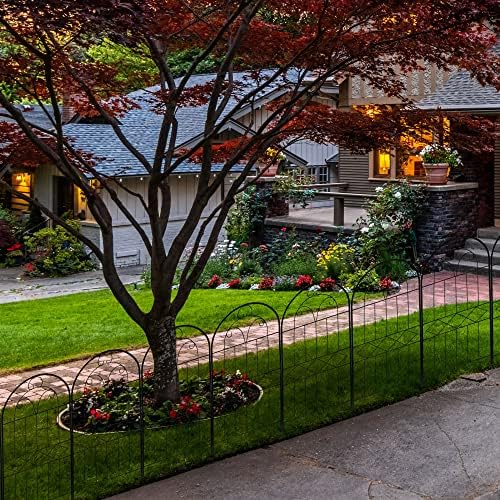 Decorative Garden Fence 30in (H) x 10ft (L), 10 Pack Rustproof Metal No Dig Fence Animal Barrier, Arched Flower Bed Edging, Wire Border Fencing Panel for Dog, Yard, Patio, Outdoor, Decor - Image 5