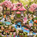 104 Pcs Fairy Garden Accessories Miniature House Figurines Kit by Unknown