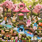 104 Pcs Fairy Garden Accessories Miniature House Figurines Kit by Unknown