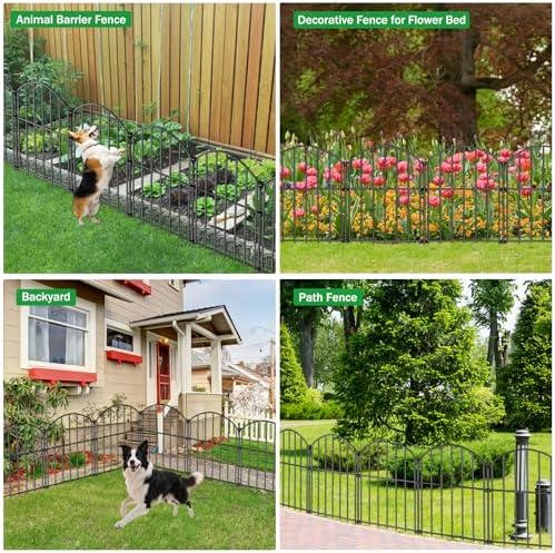 No Dig Garden Fence Panels, Dog Fence Outdoor for Yard, 20 Pack - Image 6
