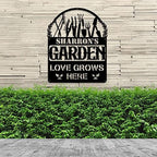 MeMate Personalized Metal Garden Signs Outdoor Decor, Custom Plaque for Women Mom Grandma, Rustic Decorations for She Shed, Potting Shed (01) - Image 7