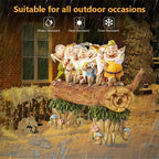 Seven Dwarfs Garden Statues,Fairy Garden Gnome Statues, Handmade Outdoor Garden Gnome Resin Crafts Kit，Garden Figurines for Outdoor Home Yard Decor Gift - Image 7