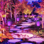 Purple Solar Torch Lights, Halloween Solar Lights Outdoor - Image 2