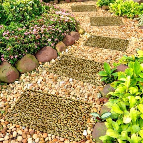 6Pack 23x15 Inch Large Rubber Stepping Stones for Outdoor Walkway - Image 5