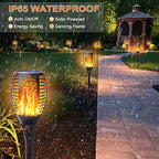 Flickering Flame Solar Torch Lights Outdoor, 3in1 Solar Lantern - Image 3