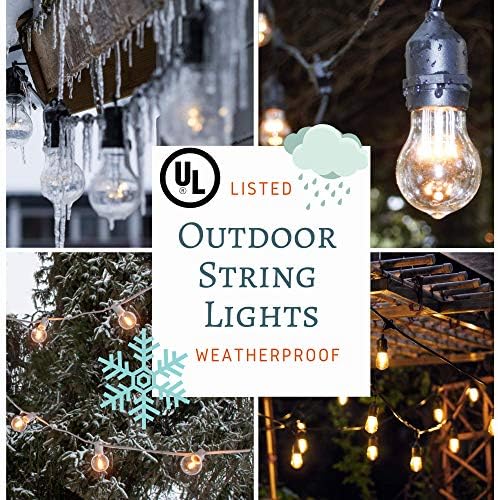 E26 Commercial Suspender Light String with S14 LED Light Bulbs, 100 Foot - Image 7