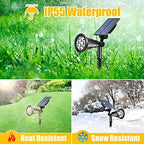 T-SUN Solar Spot Lights Outdoor Waterproof, Warm White, 2 Pack - Image 5