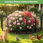 8 Panels No Dig Garden Fence, Dog Fence Outdoor for Yard, 48in(H) x 18ft(L) - Image 2