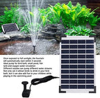Solar Fountain Pump for Birdbath, 5W Solar Fountain Pump Kit with Separate Solar Panel Floating Solar Fountain Water Pump Kit for Outdoor Pond, Patio Garden and Fish Tank - Image 3