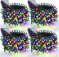 OZS 4 Pack 320 LED Solar String Lights Outdoor Waterproof, Multicolor by OZS