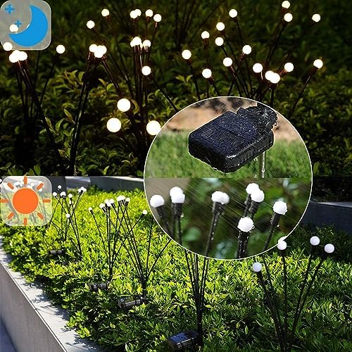 Solar Garden Lights Outdoor Waterproof, Swaying Firefly Light, Garden Decor - Image 3