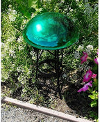 Achla Designs Glass Toadstool Mushroom Gazing Ball, Emerald Green - Image 2