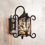 Casa Seville 13 1/4" High Iron Scroll Traditional Rustic Outdoor Wall Light by JohnTimberland