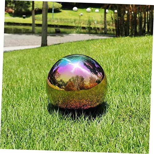DOITOOL Garden Gazing Ball 2pcs Garden Reflector Outdoor Mirror Stainless Steel Mirror Artificiales para Shiny Sphere Balls Polished Ornament Sphere Globe Gazing Globe Prom - Image 7