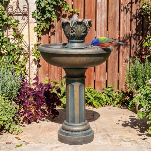 Sunlinua 45" 3-Tier Outdoor Water Fountain with Quiet Pump - Image 7